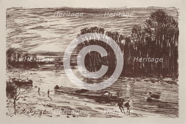 On the Banks of the Loing, 1896. Creator: Alfred Sisley (French, 1840-1899).