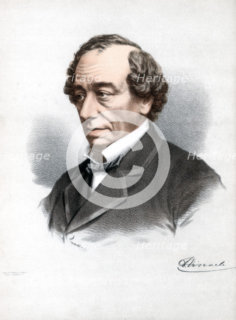 Benjamin Disraeli, 1st Earl of Beaconsfield, British Conservative statesman, c1890.Artist: Cassell, Petter & Galpin