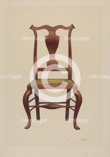 Sheraton Chair, c. 1939. Creator: John Price.