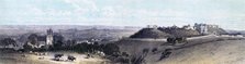 Carisbrooke Castle and village, Isle of Wight, 19th century. Artist: Unknown