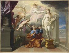 Pygmalion, 1695. Creator: Ghezzi, Giuseppe (1634-1721).