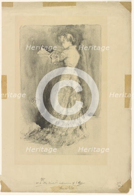 The Toilet, 1878. Creator: James Abbott McNeill Whistler.