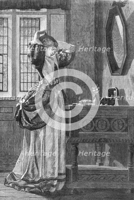 A drawing by A. C. Luxmore,...Exhibition of Water-Colour Drawings at the Dudley Gallery, 1869. Creator: W Thomas.