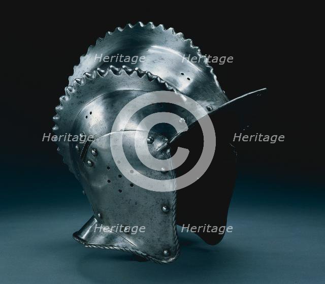 Triple-Crested Burgonet, c. 1560-1570. Creator: Unknown.