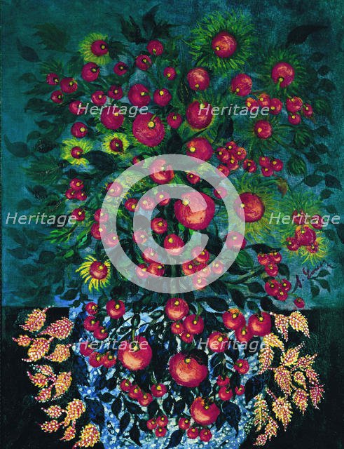 Pommes aux feuilles , 1929-1930. Creator: Louis (Séraphine de Senlis), Séraphine (1864-1942).