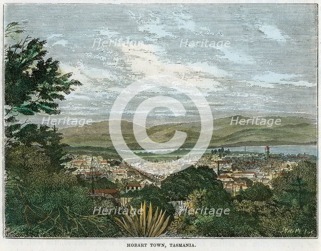 'Hobart Town, Tasmania', Australia, c1880. Artist: Unknown