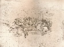 Copy of part of the cartoon of the Battle of Anghiari, c1505-c1523 (1883). Artist: Cesare da Sesto.