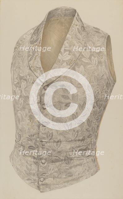 Vest, c. 1940. Creator: Alvin Shiren.