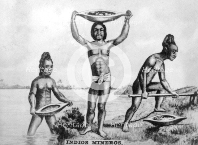 Indian Miners in Cuba, 1920s Artist: Unknown