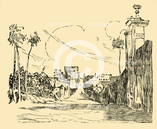 'A View on the Appian Way As It Is To-Day', c1930. Creator: Unknown.