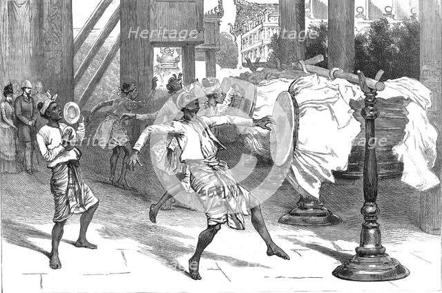 'With Lord Dufferin in Burma - The Welcome to the Palace, Mandalay - Theebaw's Great Drums', 1886. Creator: Unknown.