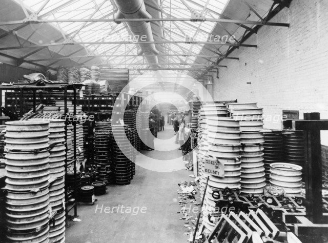 Kelsey-Hayes wheel factory, Detroit, America. Artist: Unknown