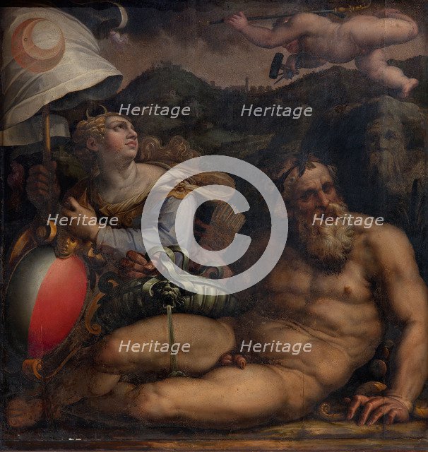 Allegory of Fiesole, 1563-1565. Artist: Vasari, Giorgio (1511-1574)