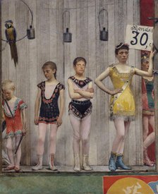 Grimaces et misère - Les Saltimbanques (acrobates), 1888. Creator: Fernand Pelez.