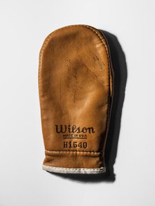 Training boxing glove signed by Cassius Clay, 1964. Creator: Wilson Sporting Goods Co..