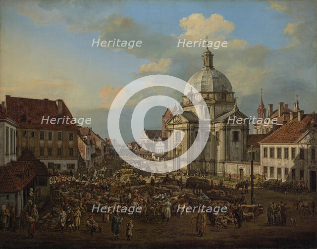 The Church of the Benedictine Nuns of Perpetual Adoration of the Blessed Sacrament, 1778. Creator: Bellotto, Bernardo (1720-1780).