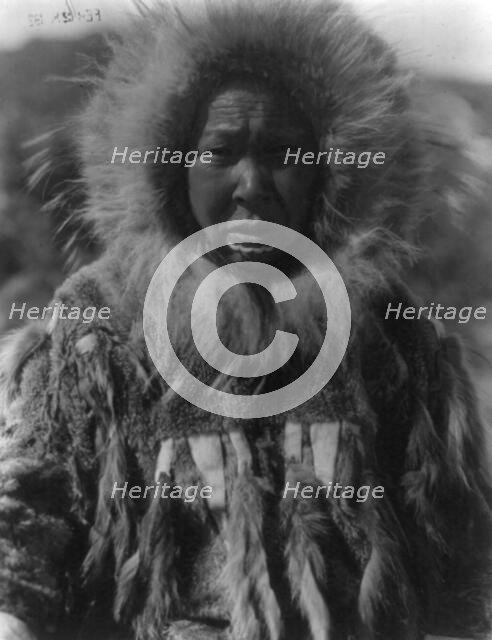 Nunivak Island, Alaska: Baninaguh, c1929. Creator: Edward Sheriff Curtis.