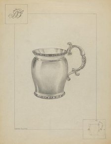 Silver Mug, c. 1936. Creator: Hester Duany.