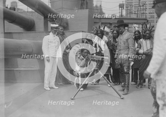 Bald Eagle on U.S.S. Recruit, 28 Jul 1917. Creator: Bain News Service.