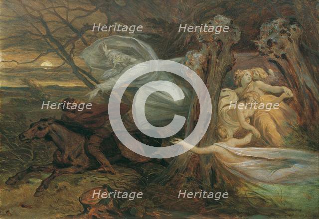 Erlkönig, c. 1830. Creator: Schwind, Moritz Ludwig, von (1804-1871).