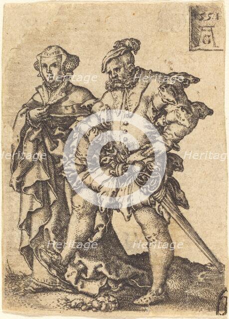 Dancing Couple, 1551. Creator: Heinrich Aldegrever.