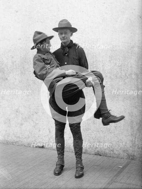 Boy Scouts Training Demonstration, 1912. Creator: Harris & Ewing.