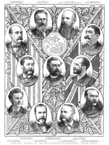 ''Prominent Members of the British-American Association, United States', 1888. Creator: Unknown.