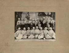 A group of medical students with the teaching staff of the Irkutsk provincial hospital, 1926. Creator: M I Kopylov.