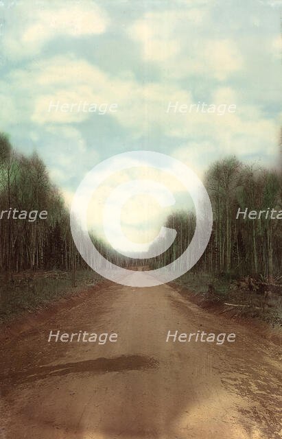 The final compacted road surface. Zimovyevsko-Meshchaninovskaya road, 1906-1908. Creator: Dorozhno-Stroitel'nyi Otdel.