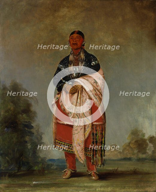 Wife of Kee-o-kúk, 1835. Creator: George Catlin.