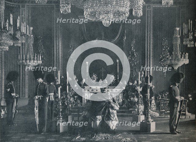 The private lying in state of King Edward VII, 1910 (1911). Creator: WS Stuart.