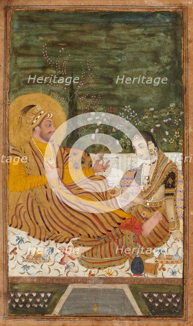 Ali Adil Shah II of Bijapur with a Woman. Artist: Indian Art  