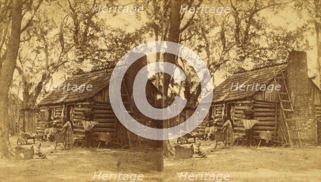 Plantation scene. Folks all home, (1868-1900?). Creator: O. Pierre Havens.