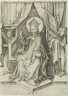 Christ Enthroned, n.d. Creator: Martin Schongauer.