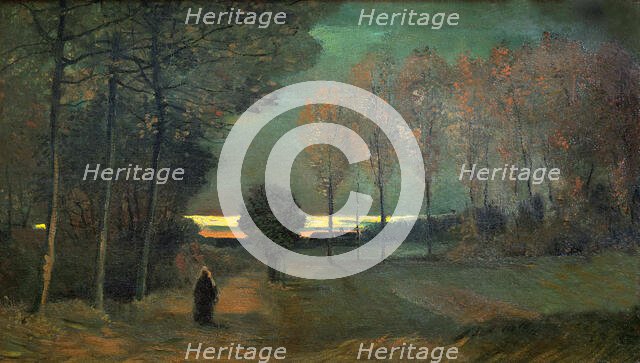 Autumn landscape in the evening, 1884. Creator: Gogh, Vincent, van (1853-1890).