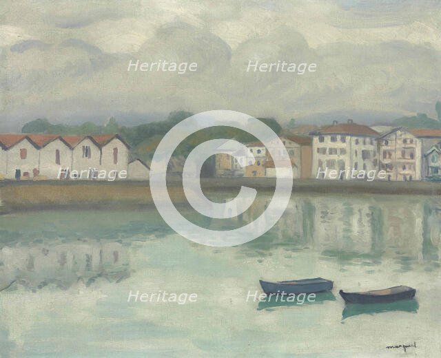 Port de Ciboure, Saint-Jean-de-Luz, 1927. Creator: Marquet, Pierre-Albert (1875-1947).