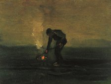 Peasant Burning Weeds, 1883. Creator: Gogh, Vincent, van (1853-1890).