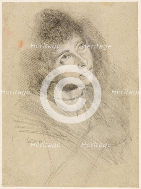 Portrait of a Woman (Martha Hess), 1781. Creator: Henry Fuseli.