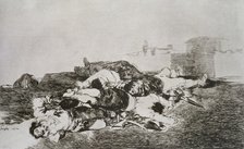 The Disasters of War, a series of etchings by Francisco de Goya (1746-1828), plate 22: 'Tanto y m…