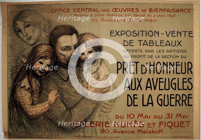 Ready to Honor the War Blind, 1917. Creator: Theophile Alexandre Steinlen.