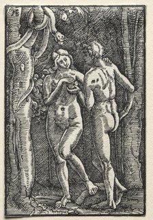 The Fall and Redemption of Man: Adam and Eve Eating the Forbidden Fruit, c. 1515. Creator: Albrecht Altdorfer (German, c. 1480-1538).