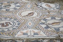 A mosaic floor in the House of the Amphitheatre, Merida, Spain, 2007. Artist: Samuel Magal