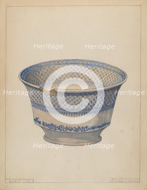 Bowl, probably 1936. Creator: John Cutting.