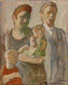 Family, 1921. Creator: Jalmari Ruokokoski.