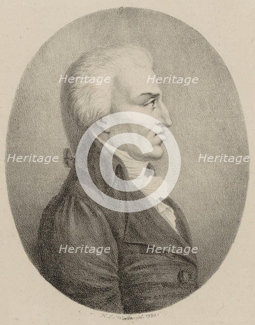 Portrait of the Composer Nicola Antonio Zingarelli (1752-1837), 1820. Creator: Winter, Heinrich Eduard von (1788-1825).