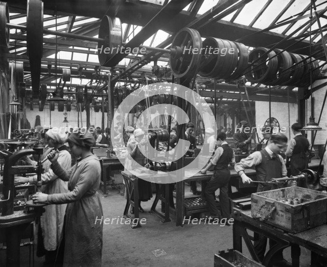 Vincent Munitions Works, 63-73 Regency Street, Westminster, London, December 1918. Artist: Adolph Augustus Boucher.
