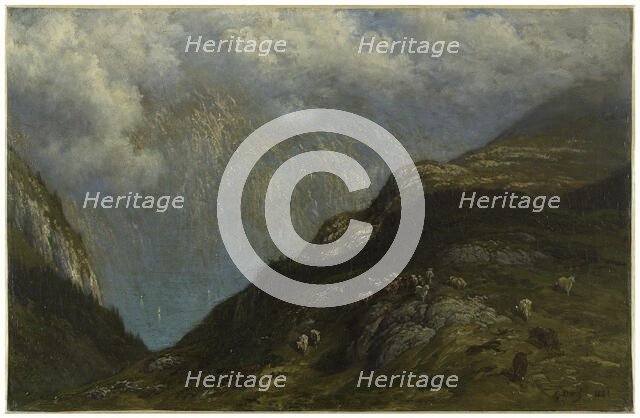 Paysage de montagne, 1881. Creator: Gustave Doré.