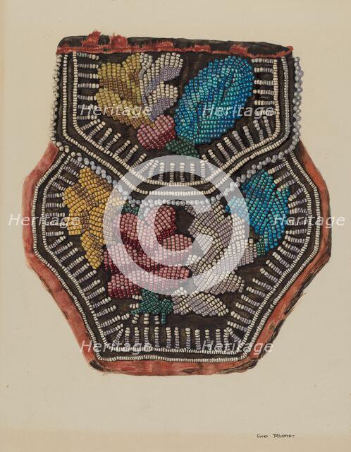 Beaded Bag, c. 1940. Creator: George E. Rhone.