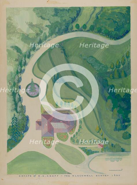 Peter K. Knapp Estate, c. 1936. Creator: George Stonehill.