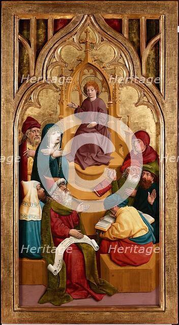 Twelve year old Jesus in the temple, c1445/1450. Creator: Master of Lichtenstein Castle.